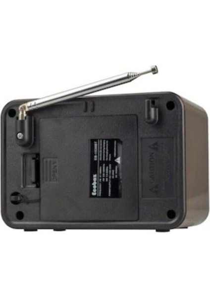 Kahverengi Nostaljik Radyo Bluetooth USB Aux Şarjlı Fm Radyo