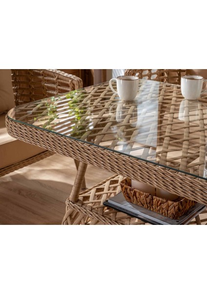 Eyfel Rattan Bahçe Takımı Cappuccino fırsatları