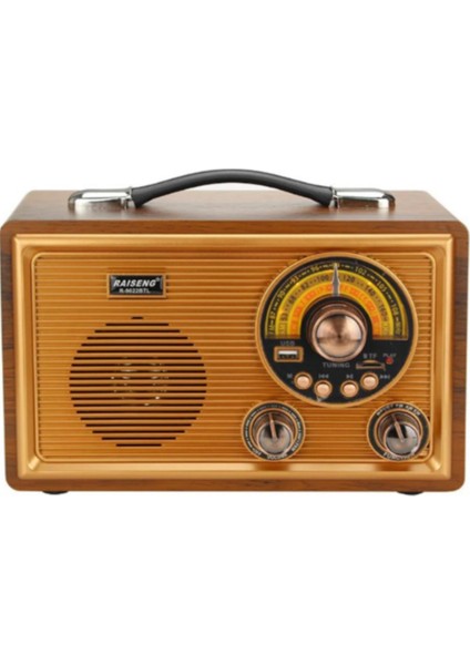 Kahverengi Nostalji Radyo ve Kablosuz Hoparlör Seti, Şık ve Pratik Ses Cihazı