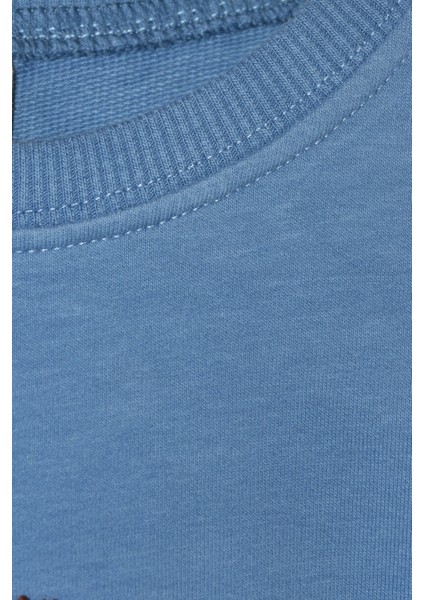 Erkek Çocuk %100 Pamuk Gökkuşağı Süzeneli Sweatshirt - 1021 modelleri