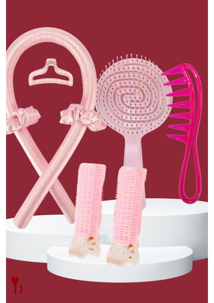 8 Parça Bigudi Set / Saç Şekillendirme Seti Dalgalı - Hacimli