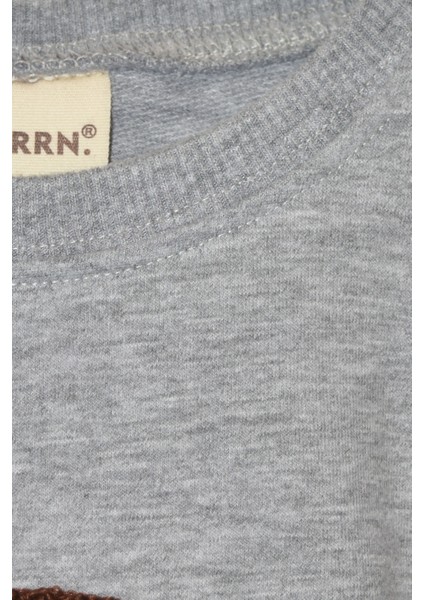 Erkek Çocuk %100 Pamuk Gökkuşağı Süzeneli Sweatshirt - 1021 modelleri