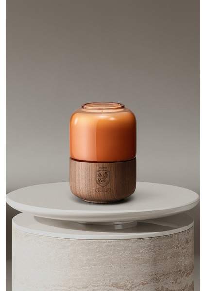 Aroma Candle HF402 №5 Misk, Deri ve Madagaskar Karanfil Mum El Işçiliği fırsatları