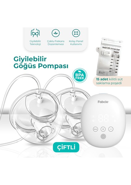 Mamma Çiftli Giyilebilir Smart Göğüs Pompası