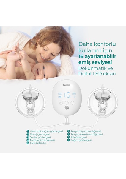 Mamma Çiftli Giyilebilir Smart Göğüs Pompası indirimleri