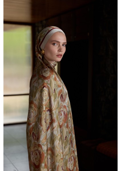 Winter Bloom Hint Ipek Şal 5014