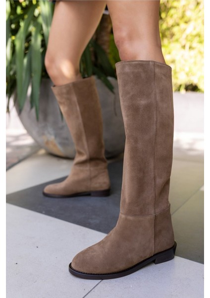 Lovell Kadın Kahve Süet Fermuarsiz Çizme fiyatları