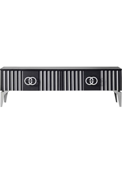 Safir Tv Sehpası Siyah 140 cm