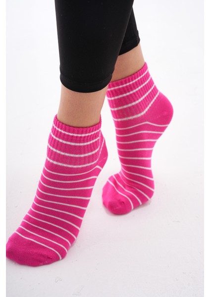 Çemberli ( Dikişsiz) %100 Pamuk Nefes Alabilen Terletmez Kadın Çorabı, Patik Çorap