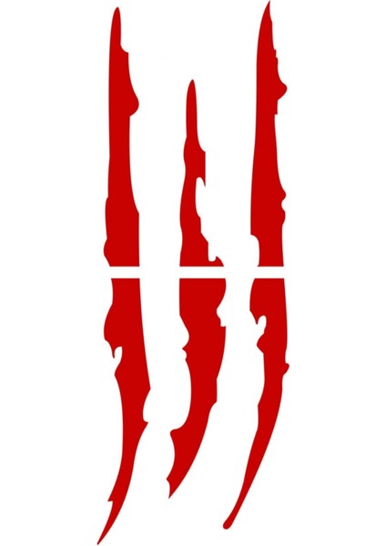 30 x 10 cm Pençe Oto Sticker Araba Far Sticker Kırmızı fiyatları