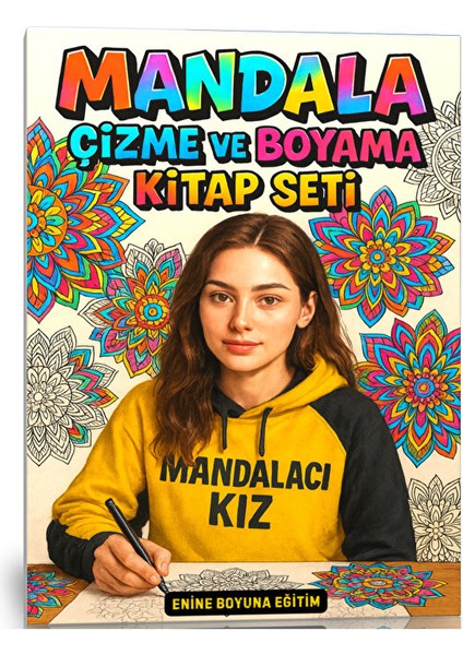 Mandala Çizme ve Boyama Kitap Seti (3 Kitap)