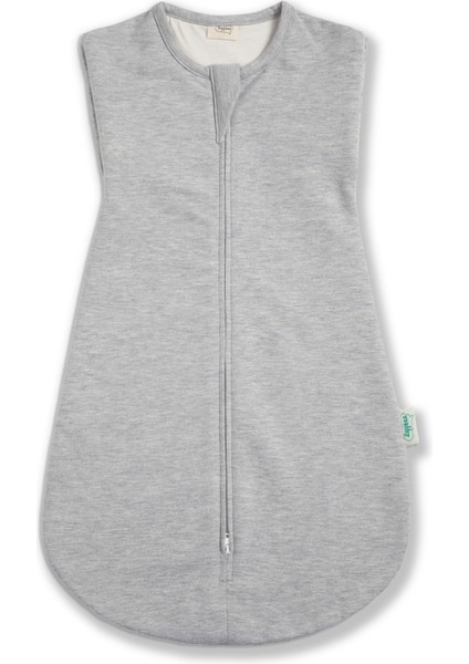 Çift Katlı Pamuk Bebek Kundak Tulum - 1,5 Tog - Gri