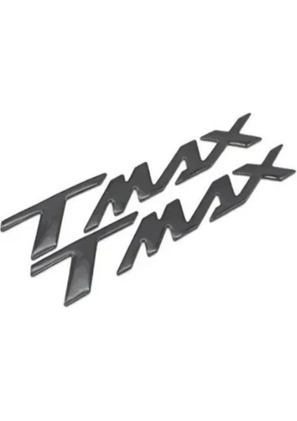 Yamaha Tmax Uyumlu Sele Altı Metal Yazı Seti Siyah