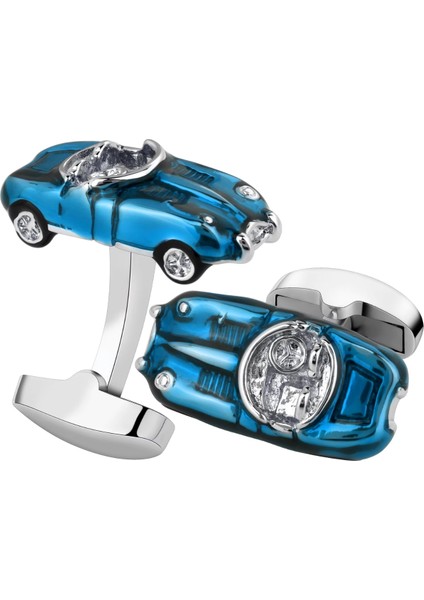 Blue Classic Car Kol Düğmesi