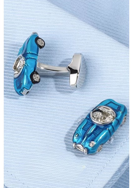 Blue Classic Car Kol Düğmesi fiyatları