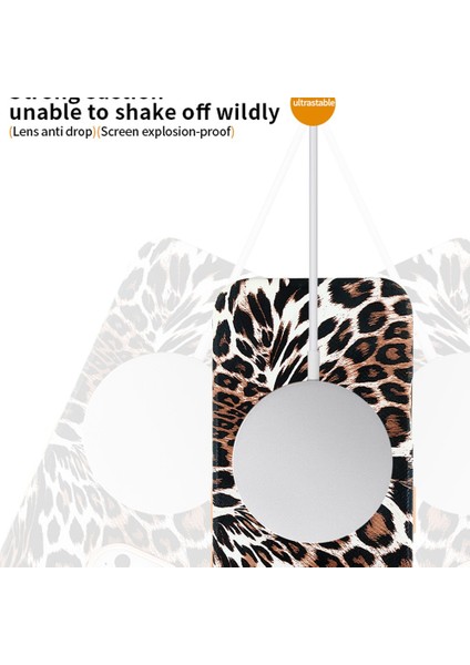 iPhone 15 Pro Kılıf Leopar Desenli Manyetik Şarj Özellikli Kapak modelleri