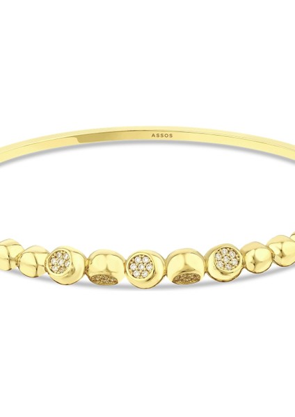 Altın Tasarım Kelepçe - 14K