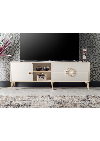 Soho Tv Sehpası Beyaz 180 cm