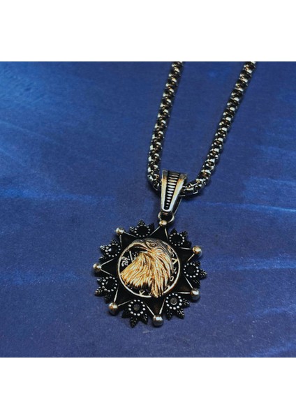 Kartal El Işçiliği 925 Ayar Gümüş Erkek Kolye