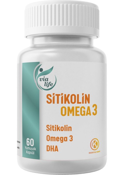 Sitikolin Omega-3 Dha Folik Asit 60 Kapsül