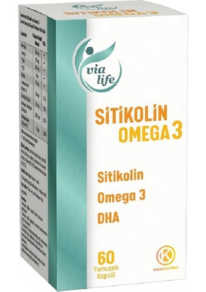 Sitikolin Omega-3 Dha Folik Asit 60 Kapsül fiyatları