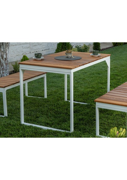 Arya Bahçe Masası Naturel 70X110 cm
