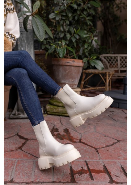 Kyla Kadın Bej Gercek Deri Bot fırsatları