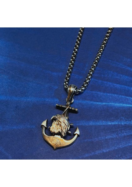 Kartal El Işçiliği 925 Ayar Gümüş Erkek Kolye fiyatları