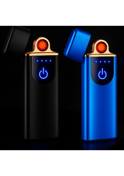 Dokunmatik Alevsiz Elektrikli Çakmak USB Şarjlı Rüzgar Geçirmez Dayanıklı Malzeme ile