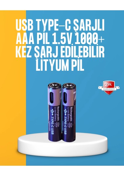 1200MWH Kapasiteli Lityum Aaa Pil - Düşük Enerji Tüketen Cihazlar Için Maksimum Dayanıklılık