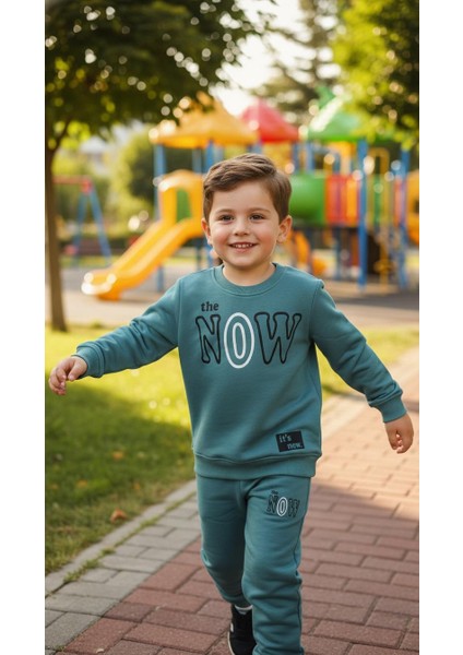 Erkek Çocuk Kışlık Eşofman Takımı Sweatshirt Alt Pamuklu Üç Iplik Şardonlu Günlük Kombin 3-4-5-6-7 Yaş modelleri