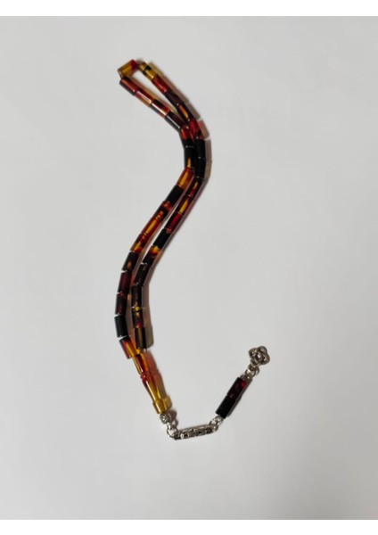 Kırmızı Siyah Sarı Karışık Renkli Kesme Kesim Toz Kehribar Tesbih fırsatları