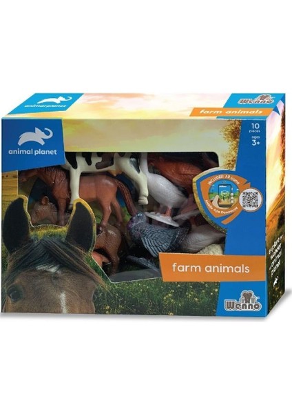 SH-D5804 Vardem Kutulu 10 Parça Çiftlik Hayvanları Seti fırsatları