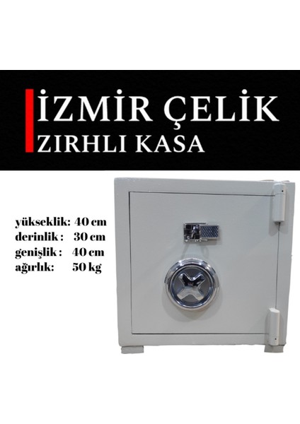 Sur Çelik Para Kasaları 40 cm 50 kg Depreme ve Yangına Dayanıklı
