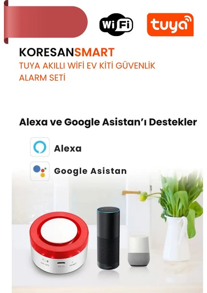 Tuya Akıllı Wifi Ev Kiti Güvenlik Alarm Seti modelleri