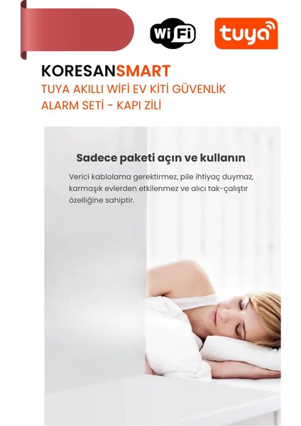 Tuya Akıllı Wifi Ev Kiti Güvenlik Alarm Seti