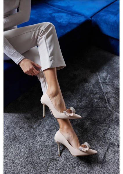 Libby Kadın Fusya Metalik Fiyonk Taş Detay Topuklu Abiye Ayakkabi fiyatları