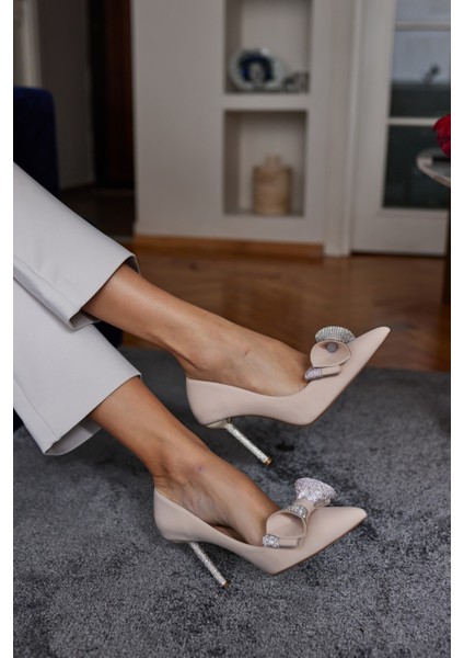 Libby Kadın Fusya Metalik Fiyonk Taş Detay Topuklu Abiye Ayakkabi fırsatları