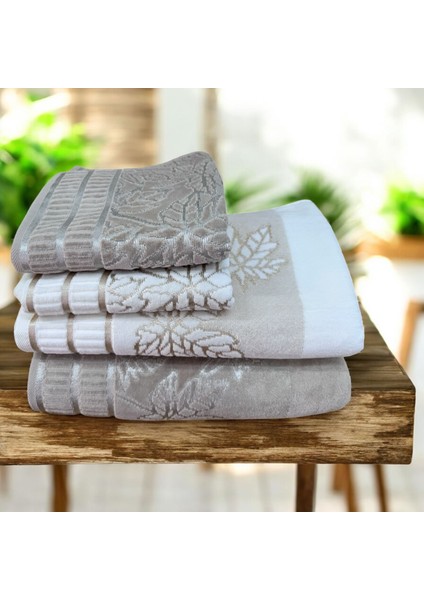 Çeyizlik Hamam Takımı Havlu Seti 4lü Takım Banyo ve Baş Havlusu Set