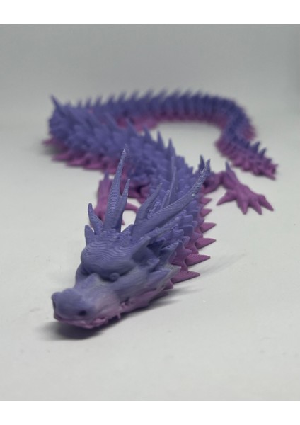 Ejderha Gücün Simgesi Figür 41 cm Uzunluğunda Kırmızı Sarı Yeşil Renklerle Muhteşem Görsel