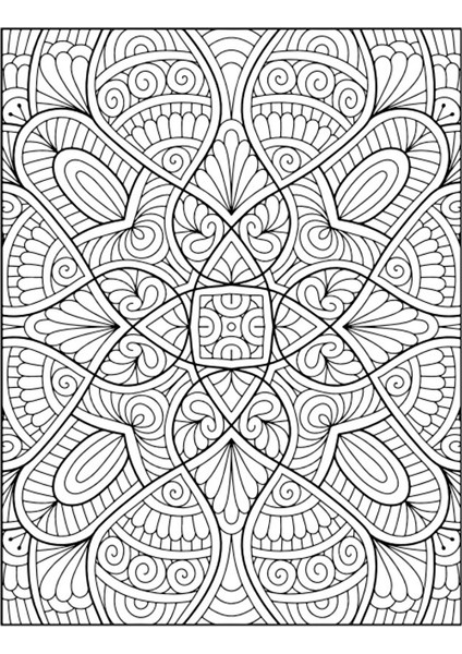 Harika Tam Sayfa Mandala Boyama Spiralli Kitap (100 Mandala) modelleri