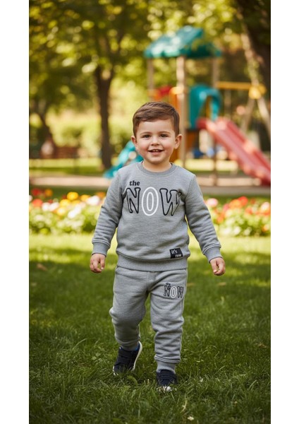 Erkek Çocuk Kışlık Eşofman Takımı Sweatshirt Alt Pamuklu Üç Iplik Şardonlu Günlük Kombin 3-4-5-6-7 Yaş fiyatları