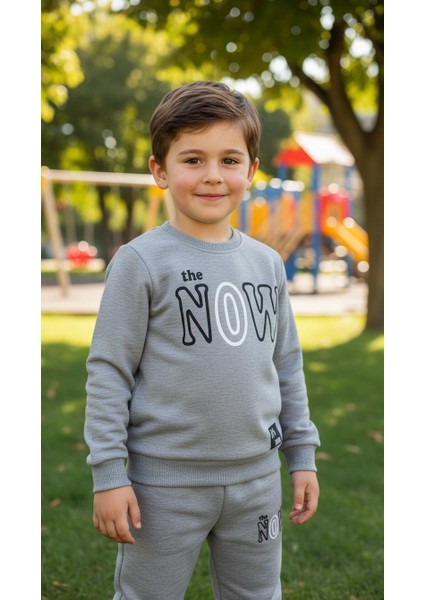 Erkek Çocuk Kışlık Eşofman Takımı Sweatshirt Alt Pamuklu Üç Iplik Şardonlu Günlük Kombin 3-4-5-6-7 Yaş modelleri