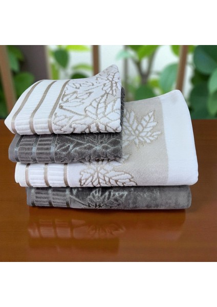Çeyizlik Hamam Takımı Havlu Seti 4lü Takım Banyo ve Baş Havlusu Set