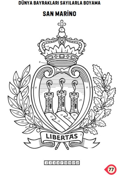 Dünya Bayrakları Sayılarla Boyama Kitabı (200 Ülke) indirimleri