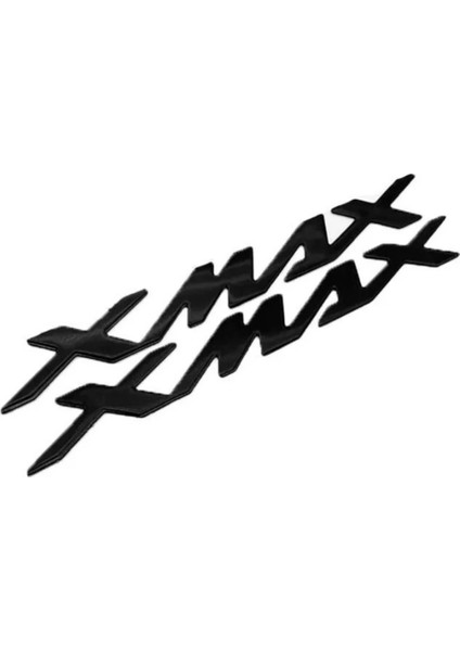 Yamaha Xmax 2012 - 2025 Uyumlu Sele Altı Metal Yazı Seti Siyah