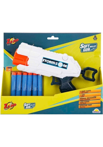 2712 Zapp 6 Mermili Sünger Dart Atan Silah -Sunman