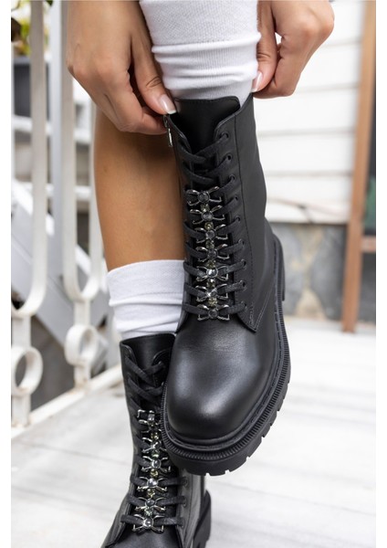 Cash Kadın Bej Gercek Deri Taş Detay Bot fiyatları