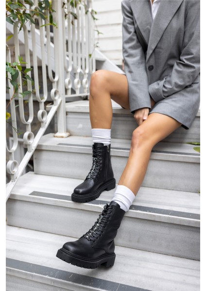 Cash Kadın Bej Gercek Deri Taş Detay Bot modelleri