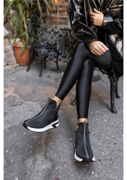 Barnes Kadın Yeşil Taş Detay Paraşüt Detay Kumaş Bot